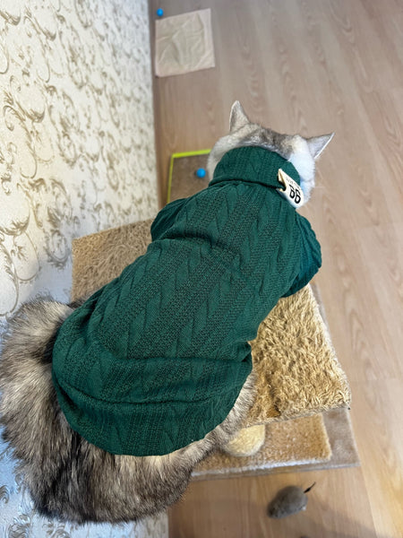 Winter Warm Knitted Turtleneck Sweater for Small Dogs or Cats - Furr Baby Gifts