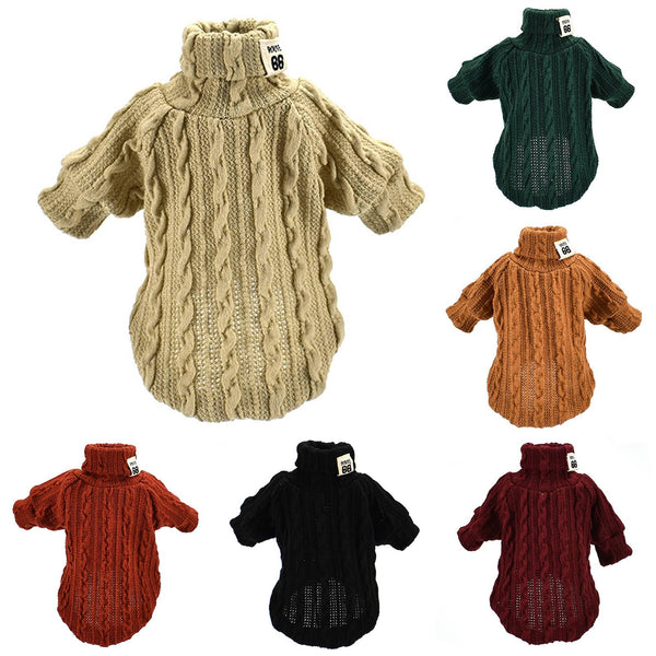 Winter Warm Knitted Turtleneck Sweater for Small Dogs or Cats - Furr Baby Gifts