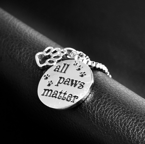 All Paws Matter Pendant Necklace - Furr Baby Gifts