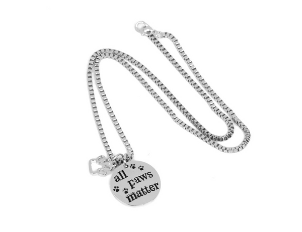 All Paws Matter Pendant Necklace - Furr Baby Gifts