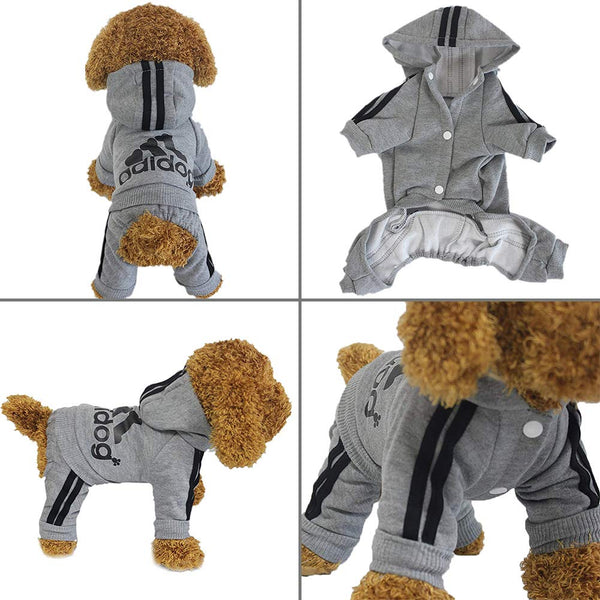 Adidog Pet Pet Four-Legged Hoodie XS-XXL - Furr Baby Gifts