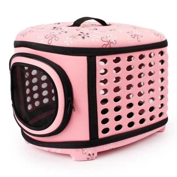 Foldable Pet Dog Cat Puppy Handbag Carrier Cage - Furr Baby Gifts
