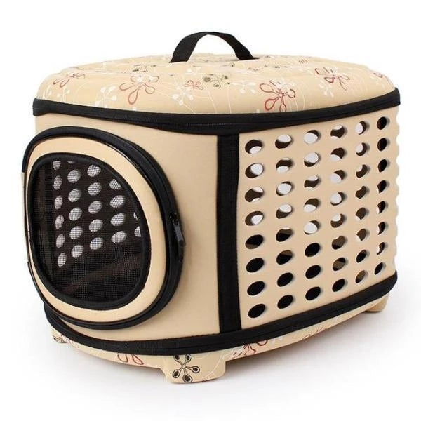 Foldable Pet Dog Cat Puppy Handbag Carrier Cage - Furr Baby Gifts