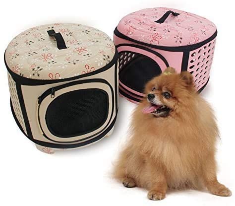 Foldable Pet Dog Cat Puppy Handbag Carrier Cage - Furr Baby Gifts