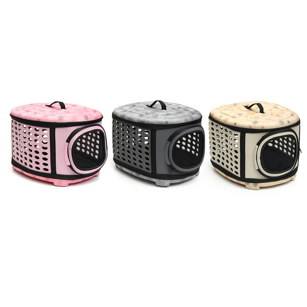 Foldable Pet Dog Cat Puppy Handbag Carrier Cage - Furr Baby Gifts