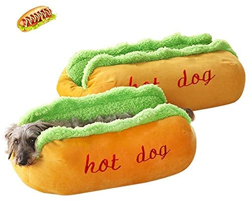 Hot Dog Shaped Pet Bed - Furr Baby Gifts