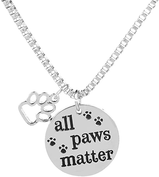 All Paws Matter Pendant Necklace - Furr Baby Gifts