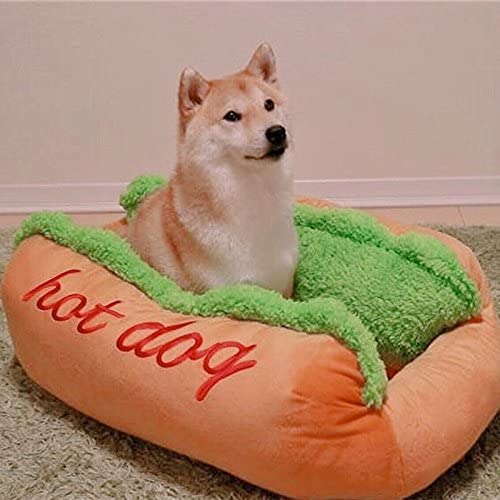 Hot Dog Shaped Pet Bed - Furr Baby Gifts