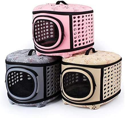 Foldable Pet Dog Cat Puppy Handbag Carrier Cage - Furr Baby Gifts