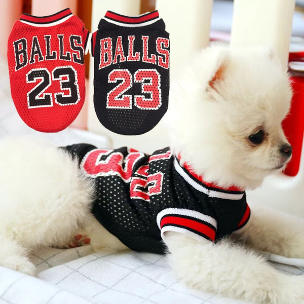 Mesh Basketball Uniform Jersey for Dog Cat Pet - Furr Baby Gifts