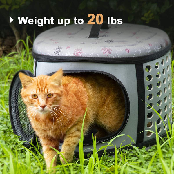 Foldable Pet Dog Cat Puppy Handbag Carrier Cage - Furr Baby Gifts