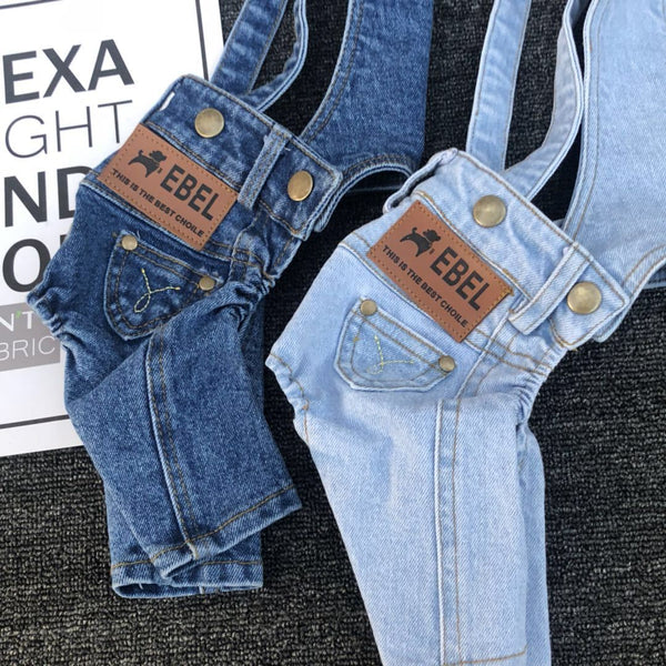 Denim Jumpsuit for Small Pets - Furr Baby Gifts