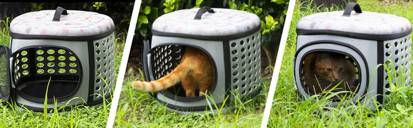 Foldable Pet Dog Cat Puppy Handbag Carrier Cage - Furr Baby Gifts