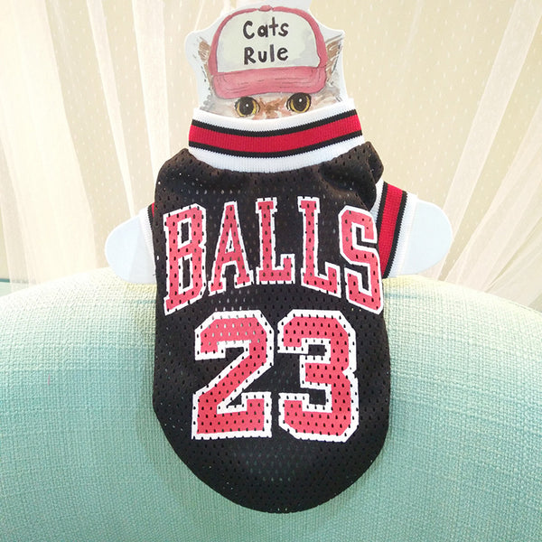 Mesh Basketball Uniform Jersey for Dog Cat Pet - Furr Baby Gifts