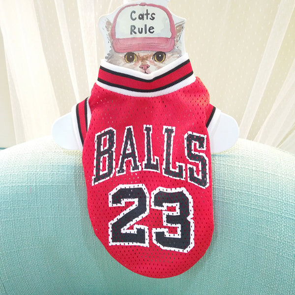 Mesh Basketball Uniform Jersey for Dog Cat Pet - Furr Baby Gifts