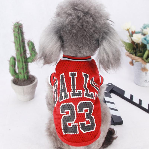 Mesh Basketball Uniform Jersey for Dog Cat Pet - Furr Baby Gifts