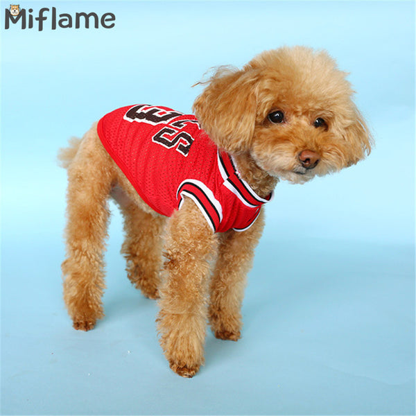 Mesh Basketball Uniform Jersey for Dog Cat Pet - Furr Baby Gifts