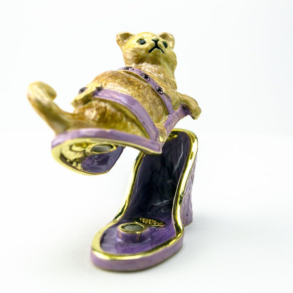 Cat sitting on an Evening Shoe - Furr Baby Gifts