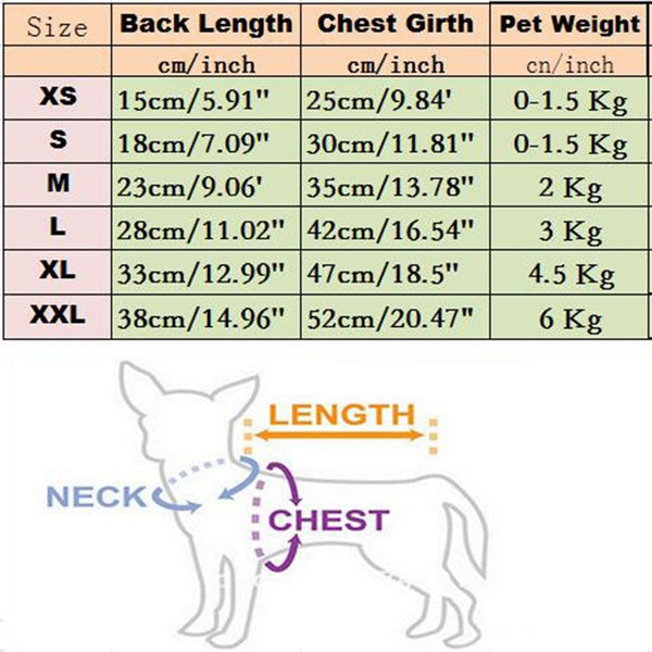 XS-2XL Winter Warm Pet Sweater - Furr Baby Gifts