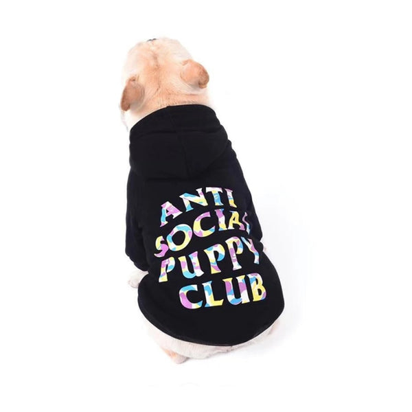 Anti Social Puppy Club Camo Hoodie - Furr Baby Gifts