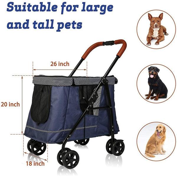 Folding Pet Stroller - Furr Baby Gifts