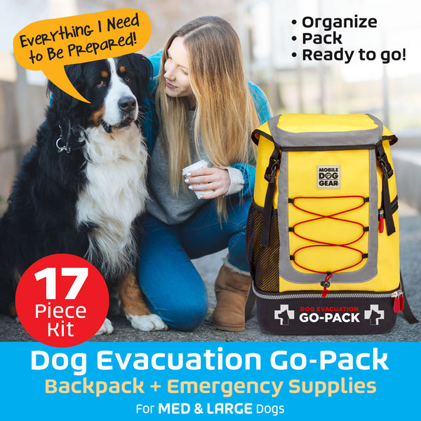 Dog Evacuation Go-Pack (Med/Lg) - Furr Baby Gifts
