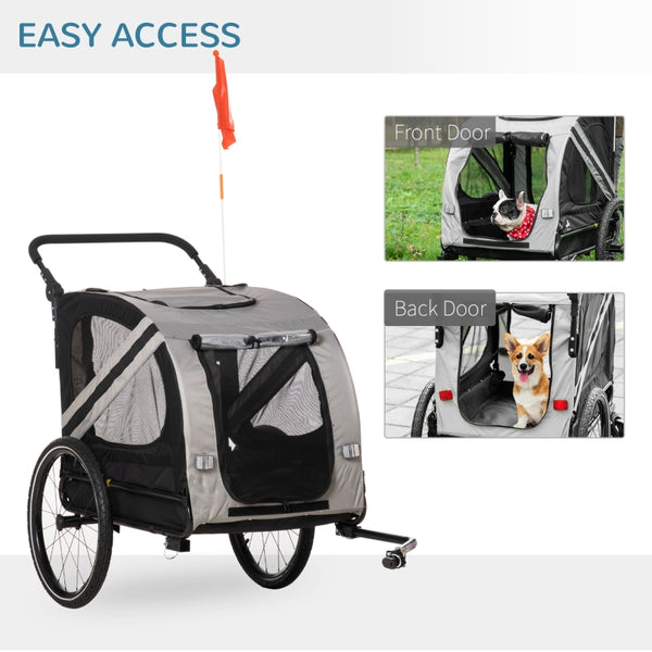 2-In-1 Pet Bike Trailer Stroller - Furr Baby Gifts