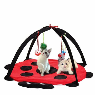 Black Ladybug Cat Play Mat - Furr Baby Gifts