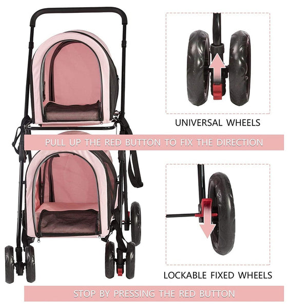 Double Decker Pet Stroller - Furr Baby Gifts
