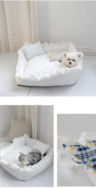Princess Dog Bed Sofa Pet for Small Dogs Cat - Furr Baby Gifts