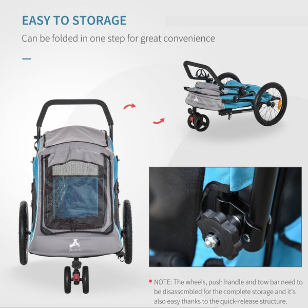 Convertible Pet Bicycle Trailer and Jogging Stroller - Furr Baby Gifts