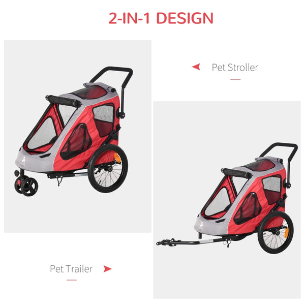 Convertible Pet Bicycle Trailer and Jogging Stroller - Furr Baby Gifts