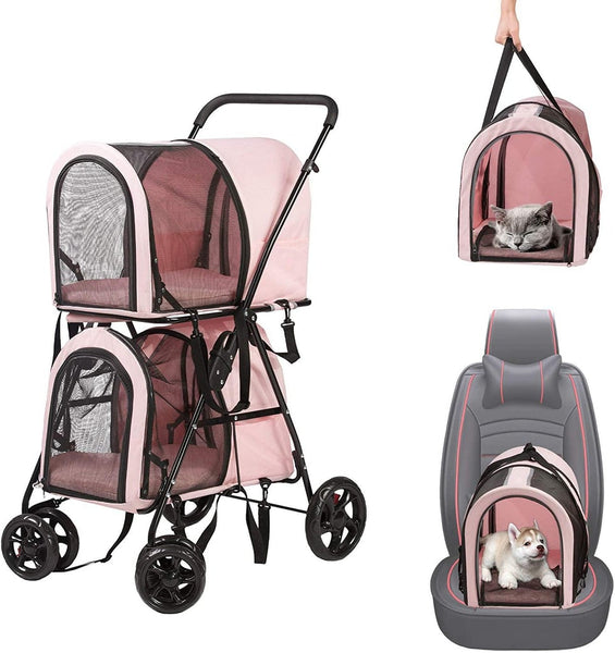 Double Decker Pet Stroller - Furr Baby Gifts