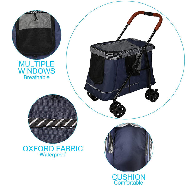 Folding Pet Stroller - Furr Baby Gifts