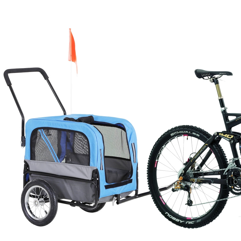 2-in-1, 3 Wheel Pet Jogging Stroller Bike Trailer - Furr Baby Gifts