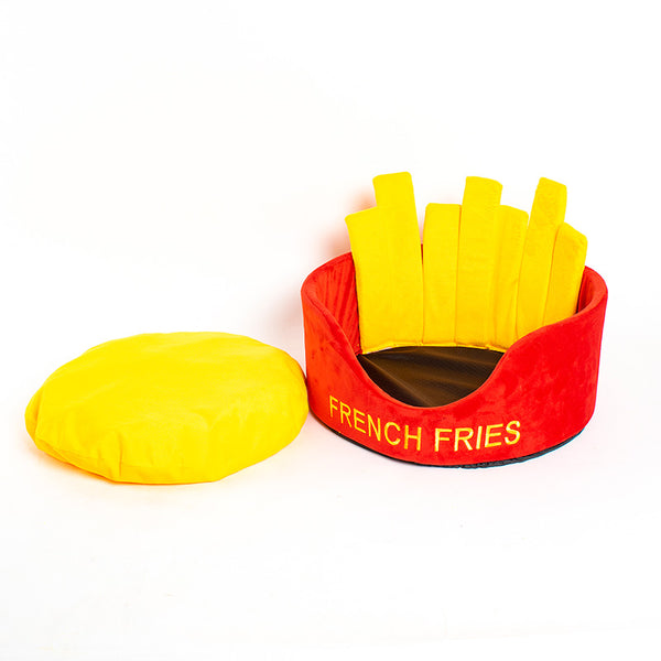 Hamburger French Fries Pet Bed - Furr Baby Gifts