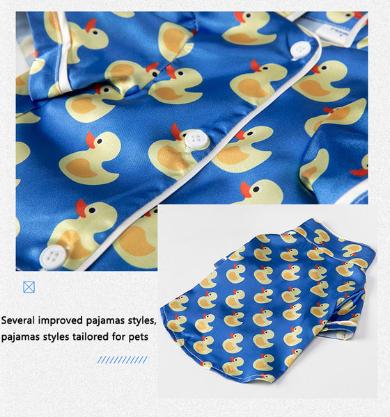 Pet Silk Duck Pajamas - Furr Baby Gifts