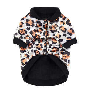 Leopard Print Satin Jacket | Dog Clothing - Furr Baby Gifts