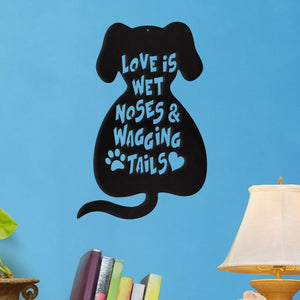 Love is Wet Noses - Metal Wall Art/Décor - Furr Baby Gifts
