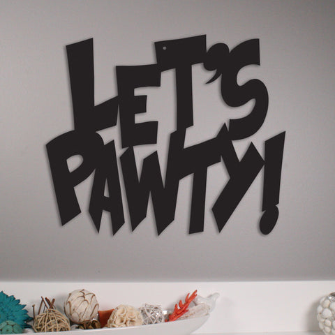 Let's Pawty! - Metal Wall Art/Décor - Furr Baby Gifts