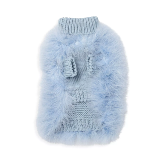 Haute Couture Feathered Luxury Pet Sweater - Furr Baby Gifts