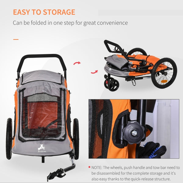 Convertible Pet Bicycle Trailer and Jogging Stroller - Furr Baby Gifts