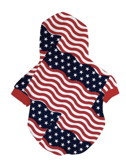 Patriot Hoodie | Dog Clothing - Furr Baby Gifts