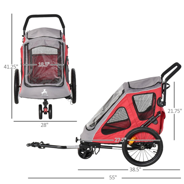Convertible Pet Bicycle Trailer and Jogging Stroller - Furr Baby Gifts