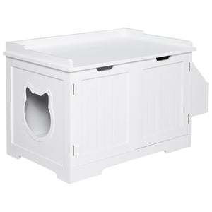 Cat Litter Box Nightstand End Table Enclosure - Furr Baby Gifts