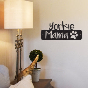 Yorkie Mama - Metal Wall Art/Décor - Furr Baby Gifts