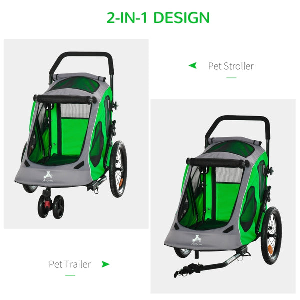 Convertible Pet Bicycle Trailer and Jogging Stroller - Furr Baby Gifts