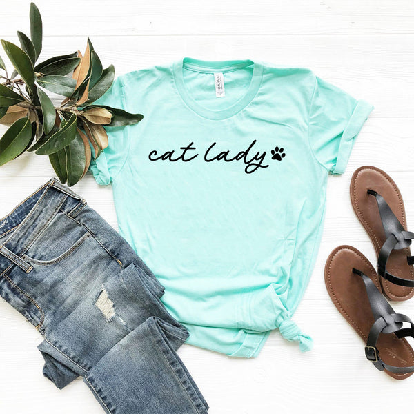Cat Lady T-Shirt - Furr Baby Gifts
