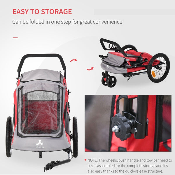 Convertible Pet Bicycle Trailer and Jogging Stroller - Furr Baby Gifts