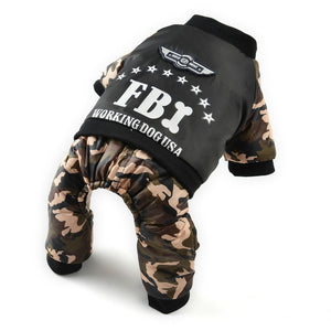 FBI Camouflage Coat | Jumpsuit Pants - Furr Baby Gifts